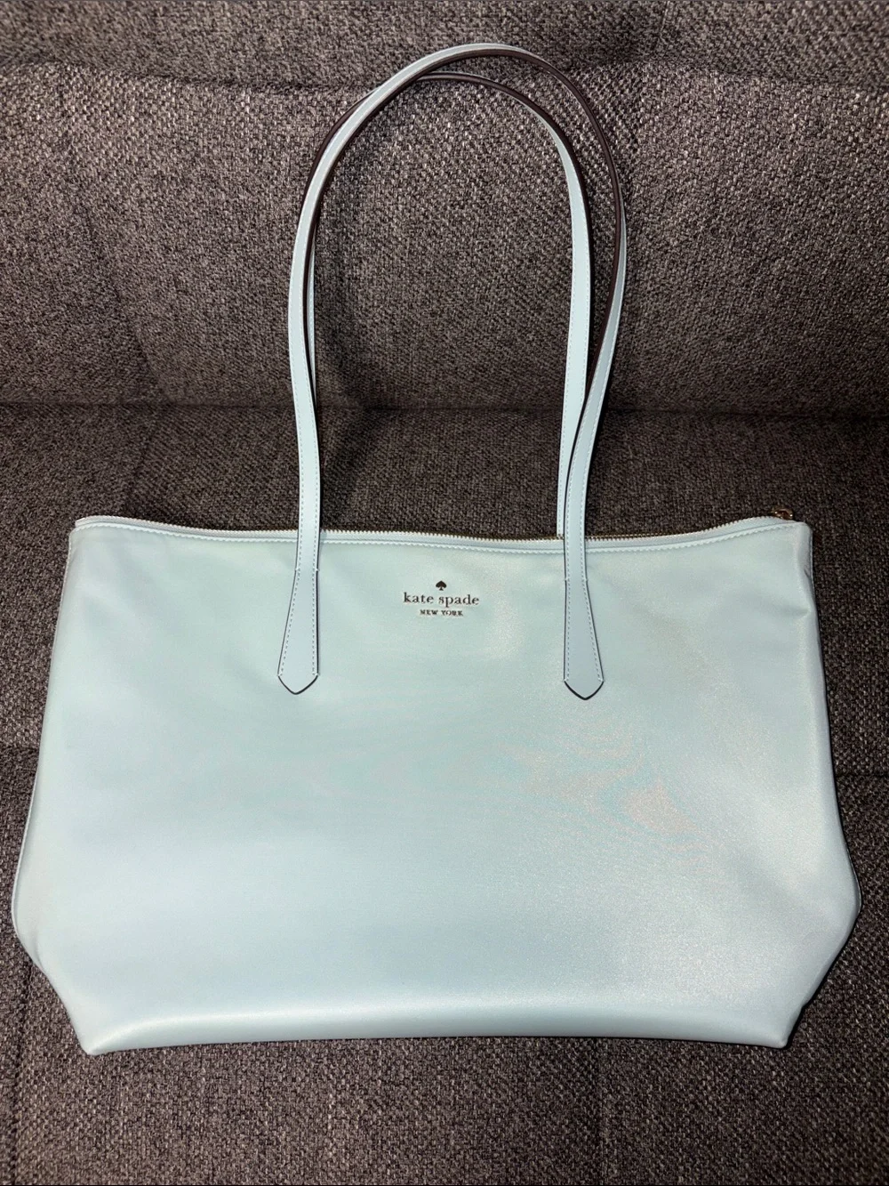 kate spade Light Blue Nylon Tote Bag